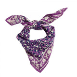 Foulard carré 60×60 bandana en coton imprimé - Bonheur du Jour Paris Bonheur du Jour Paris Hersée Paris 9