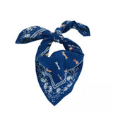 Foulard carré 60×60 bandana en coton imprimé - Bonheur du Jour Paris Bonheur du Jour Paris Hersée Paris 9
