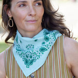 Foulard carré 60×60 bandana en coton imprimé - Bonheur du Jour Paris Bonheur du Jour Paris Hersée Paris 9
