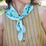 Foulard carré 60×60 bandana en coton imprimé - Bonheur du Jour Paris Bonheur du Jour Paris Hersée Paris 9