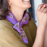 Foulard carré 60×60 bandana en coton imprimé - Bonheur du Jour Paris Bonheur du Jour Paris Hersée Paris 9