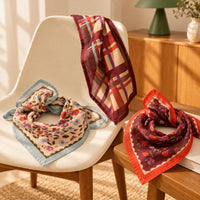 Foulard Dupitta 50 x 50 cm en voile de coton - Apaches Collections Apaches Collections Hersée Paris 9