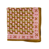 Foulard Indien fleurs indiennes Isha coton - Bonheur du Jour Paris