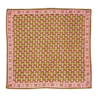 Foulard Indien fleurs indiennes Isha coton - Bonheur du Jour Paris