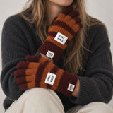 Gants rayés en fibres recyclées - Verb To Do Verb To Do Hersée Paris 9
