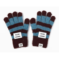 Gants rayés en fibres recyclées - Verb To Do Verb To Do Hersée Paris 9
