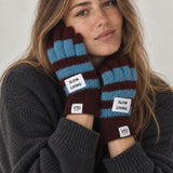Gants rayés en fibres recyclées - Verb To Do Verb To Do Hersée Paris 9