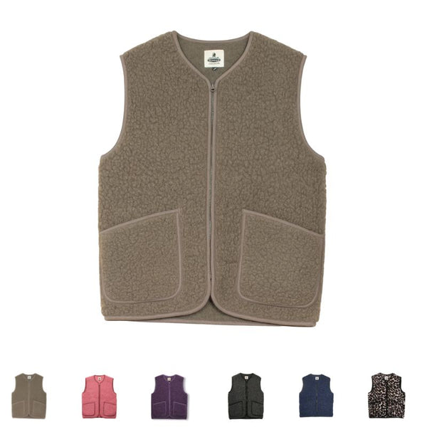 Gilet en laine bouclée Pepitco - veste sans manches unisexe - Coldbreaker Coldbreaker Hersée Paris 9