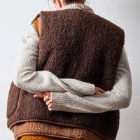 Gilet en laine bouclée Pepitco - veste sans manches unisexe - Coldbreaker Coldbreaker Hersée Paris 9