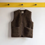 Gilet en laine bouclée Pepitco - veste sans manches unisexe - Coldbreaker Coldbreaker Hersée Paris 9