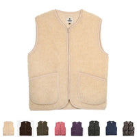 Gilet en laine bouclée Pepitco - veste sans manches unisexe - Coldbreaker Coldbreaker Hersée Paris 9