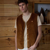 Gilet Esterel sans manches réversible velours côtelé sherpa - Faguo Faguo Hersée Paris 9