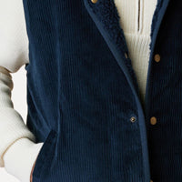 Gilet Esterel sans manches réversible velours côtelé sherpa - Faguo Faguo Hersée Paris 9