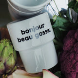 Gobelet « Bonjour » à message - Félicie Aussi Félicie Aussi Hersée Paris 9