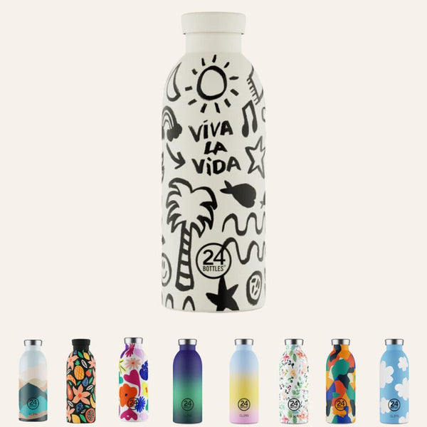 Gourde Inox Double Paroi Isotherme Clima 500ml motifs - 24Bottles