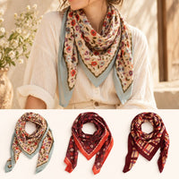 Grand foulard Dupatta 100 x 100 cm en voile de coton - Apaches Collections Apaches Collections Hersée Paris 9