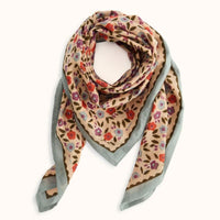 Grand foulard Dupatta 100 x 100 cm en voile de coton - Apaches Collections Apaches Collections Hersée Paris 9