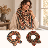 Grand foulard Fiza en laine - Apaches Collections Apaches Collections Hersée Paris 9