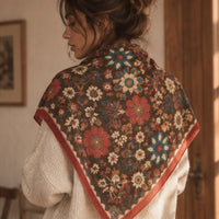 Grand foulard Fiza en laine - Apaches Collections Apaches Collections Hersée Paris 9