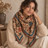 Grand foulard Fiza en laine - Apaches Collections Apaches Collections Hersée Paris 9