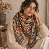Grand foulard Fiza en laine - Apaches Collections Apaches Collections Hersée Paris 9