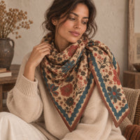 Grand foulard Fiza en laine - Apaches Collections Apaches Collections Hersée Paris 9