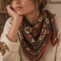 Grand foulard Fiza en laine - Apaches Collections Apaches Collections Hersée Paris 9