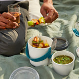 Lunchpot Original 2 compartiments étanches avec couvert - Black & Blum Black & Blum Hersée Paris 9