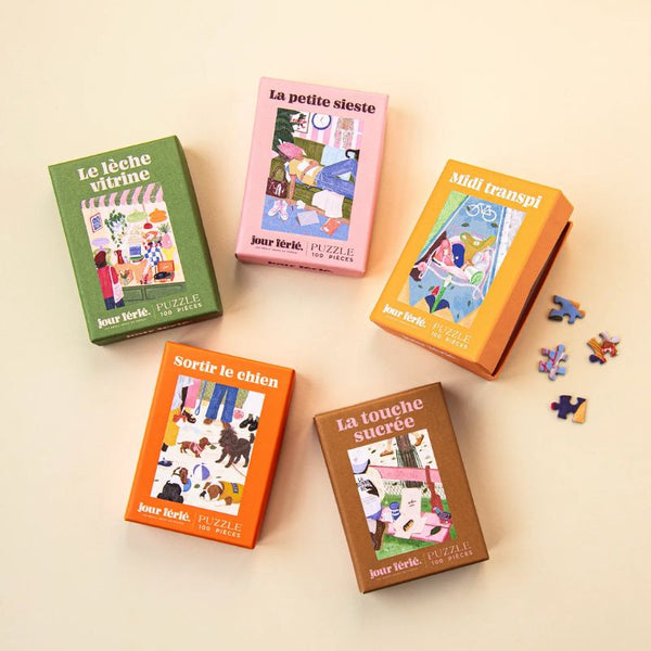 Mini puzzle 100 pièces format poche Made in France - Jour Férié Jour Férié Hersée Paris 9