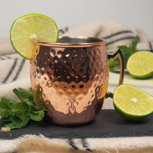 Mug martelé inox cuivre Moscow Mule - Oak & Steel