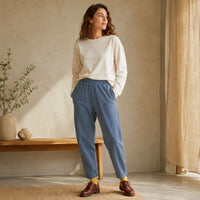 Pantalon sarouel Brind en coton bio - Graine Clothing Graine Clothing Hersée Paris 9