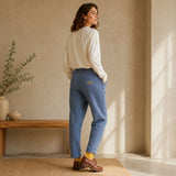Pantalon sarouel Brind en coton bio - Graine Clothing Graine Clothing Hersée Paris 9