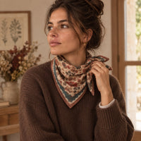 Petit foulard Farzana en laine - Apaches Collections Apaches Collections Hersée Paris 9