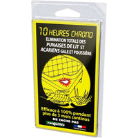 Plaquette anti punaises de lit 10 Heures Chrono - Tranquilleo