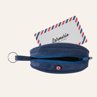 Porte-monnaie compact Charles en cuir nubuck - Larmorie Larmorie Hersée Paris 9