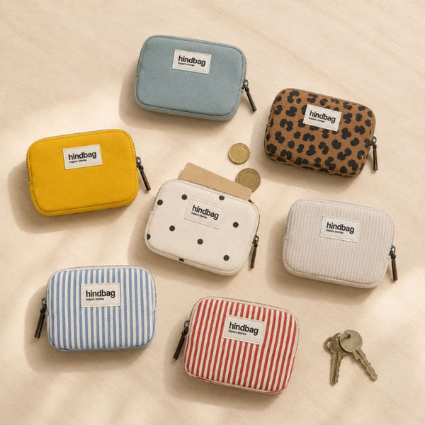 Porte-monnaie compact Lili coton bio - Hindbag Hindbag Hersée Paris 9