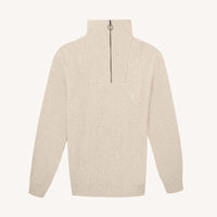 Pull camionneur homme Ardenne col zippé laine côte perlée - Faguo Faguo Hersée Paris 9