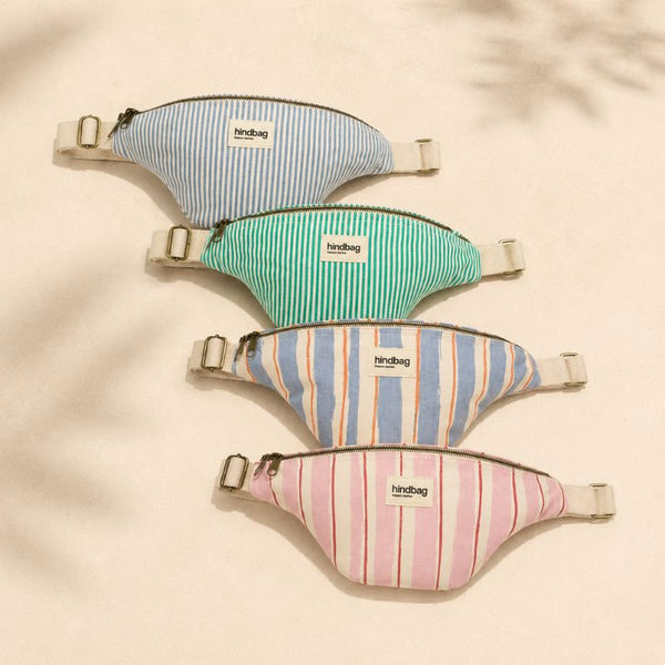 Sac banane Olivia rayée coton bio - Hindbag Hindbag Hersée Paris 9