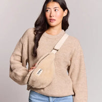 Sac banane Olivia Teddy en sherpa recyclé - Hindbag Hindbag Hersée Paris 9