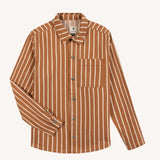 Surchemise Gastine rayée brique écru coton bio - Faguo Faguo Hersée Paris 9