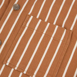 Surchemise Gastine rayée brique écru coton bio - Faguo Faguo Hersée Paris 9