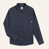 Surchemise rayée marine et blanc Signy coton - Faguo Faguo Hersée Paris 9