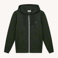 Sweat à capuche zippé Mesnil coton recyclé - Faguo Faguo Hersée Paris 9