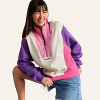 Sweat Emma col zippé oversize en coton bio - Perpète Perpète Hersée Paris 9