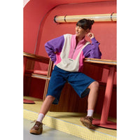 Sweat Emma col zippé oversize en coton bio - Perpète Perpète Hersée Paris 9