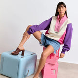 Sweat Emma col zippé oversize en coton bio - Perpète Perpète Hersée Paris 9