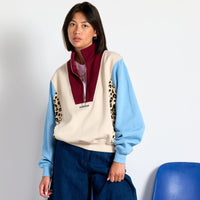 Sweat Emma col zippé oversize en coton bio - Perpète Perpète Hersée Paris 9