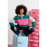 Sweat Linda col polo croquet ultra oversize coton bio - Perpète Perpète Hersée Paris 9