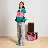 Sweat Linda col polo croquet ultra oversize coton bio - Perpète Perpète Hersée Paris 9