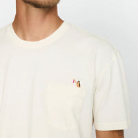 T-shirt Application à poche broderie baigneuse coton bio - Revolution Revolution Hersée Paris 9